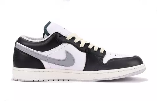 Кроссовки Air Jordan 1 Vintage Basketball Shoes Men Low-top Dark Gray, черный/серый