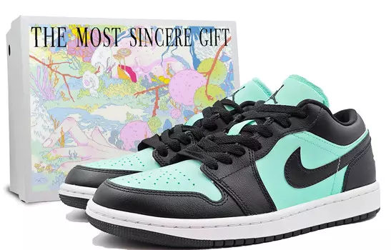 Кроссовки Air Jordan 1 Vintage Basketball Shoes Women's Low-top Blue, синий