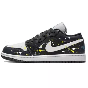 Кроссовки Air Jordan 1 Vintage Basketball Shoes Unisex Low-top Black/white, черный