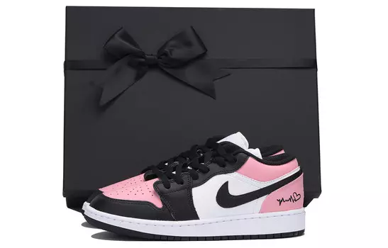 Кроссовки Air Jordan 1 Vintage Basketball Shoes Women's Low-top Pink, розовый