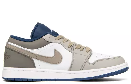 Кроссовки Air Jordan 1 Vintage Basketball Shoes Men Low-top Brown/White, коричневый