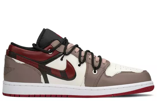 Кроссовки Air Jordan 1 Vintage Basketball Shoes Men Low-top Red, красный