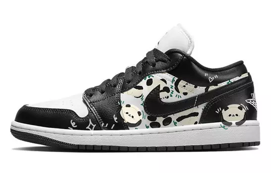 Кроссовки Air JORDAN 1 Vintage Basketball Shoes Women's Low-Top Black White