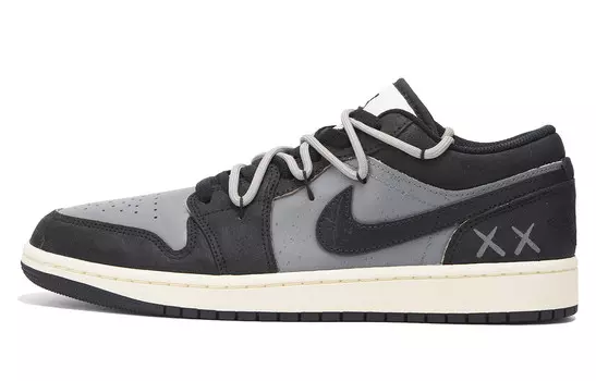 Кроссовки Air Jordan 1 Vintage Basketball Shoes Men Low-top Gray, серый
