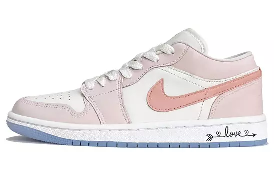 Кроссовки Air Jordan 1 Vintage Basketball Shoes Women's Low-Top Pink