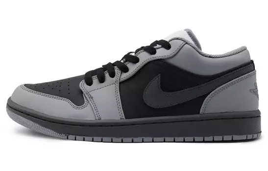 Кроссовки Air Jordan 1 Vintage Basketball Shoes Men Low-top Black/grey, серый