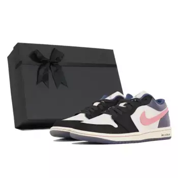 Кроссовки Air Jordan 1 Vintage Basketball Shoes Women's Low-top Pink, белый