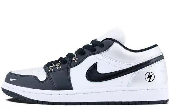Кроссовки Air Jordan 1 Vintage Basketball Shoes Unisex Low-top Black/white, черный
