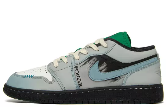 Кроссовки Air Jordan 1 Vintage Basketball Shoes Women's Low-top Black/Blue, черный