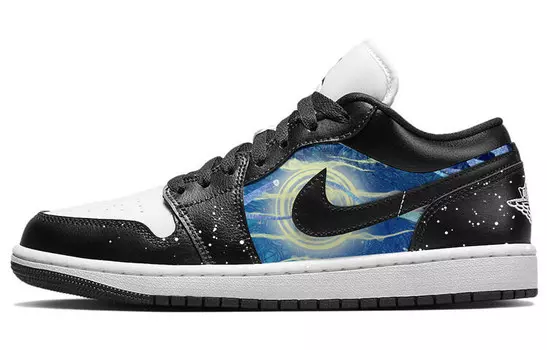 Кроссовки Air Jordan 1 Vintage Basketball Shoes Women's Low-top White/black, черный