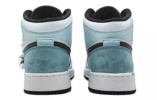 Кроссовки Air Jordan 1 Vintage Basketball Shoes Men Mid-top White/black, розовый
