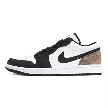 Кроссовки Air Jordan 1 Vintage Basketball Shoes Men Low-top Coffee, белый