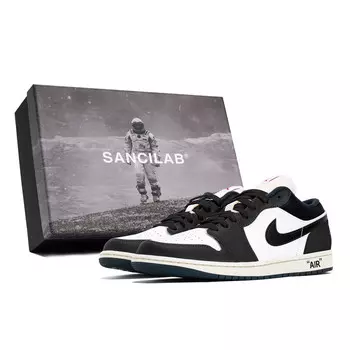 Кроссовки Air Jordan 1 Vintage Basketball Shoes Men Low-Top White, белый