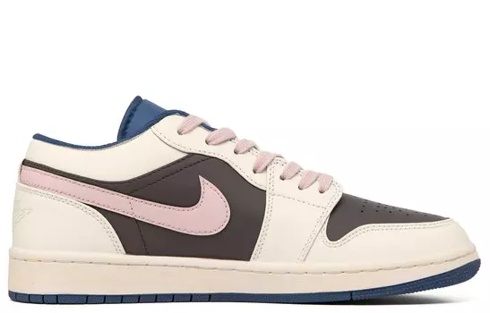 Кроссовки Air Jordan 1 Vintage Basketball Shoes Men Low-top Brown/Pink, цвет Off White