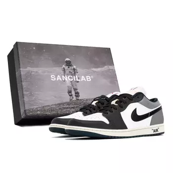 Кроссовки Air Jordan 1 Vintage Basketball Shoes Men Low-top White, белый