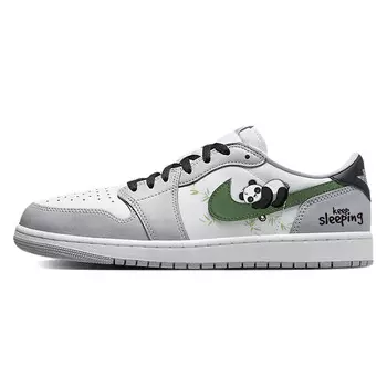 Кроссовки Air Jordan 1 Vintage Basketball Shoes Men Low-top White/gray, серый