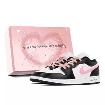 Кроссовки Air Jordan 1 Vintage Basketball Shoes Women's Low-top Black, черный