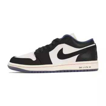 Кроссовки Air JORDAN 1 Vintage Basketball Shoes Women's Low-Top Black Pink