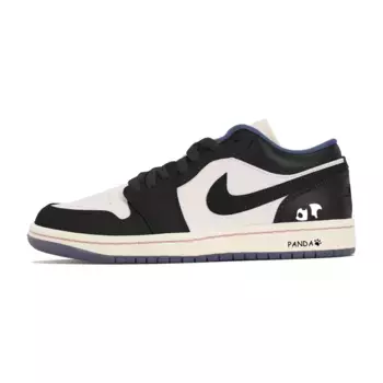 Кроссовки Air JORDAN 1 Vintage Basketball Shoes Women's Low-Top Black Pink