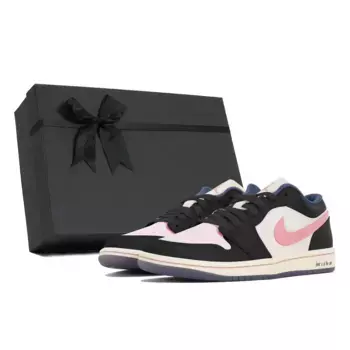 Кроссовки Air Jordan 1 Vintage Basketball Shoes Women's Low-top Pink, белый