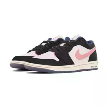 Кроссовки Air JORDAN 1 Vintage Basketball Shoes Women's Low-Top Black Pink