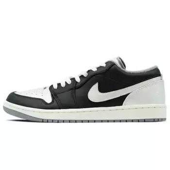 Кроссовки Air Jordan 1 Vintage Basketball Shoes Unisex Low-top Black/silver, белый