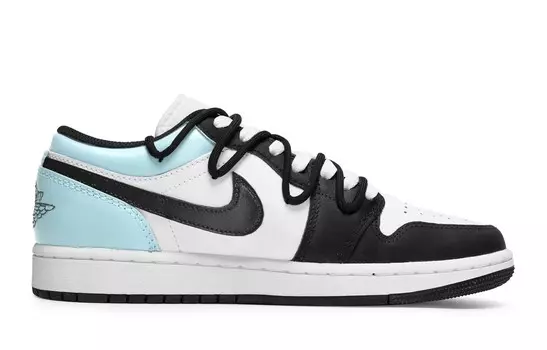 Кроссовки Air Jordan 1 Vintage Basketball Shoes Men Low-top Light Blue, синий