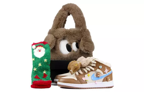 Кроссовки Air Jordan 1 Vintage Basketball Shoes Women's Mid-top Beige/brown/blue, коричневый