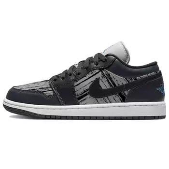 Кроссовки Air Jordan 1 Vintage Basketball Shoes Unisex Low-top Black/grey, черный