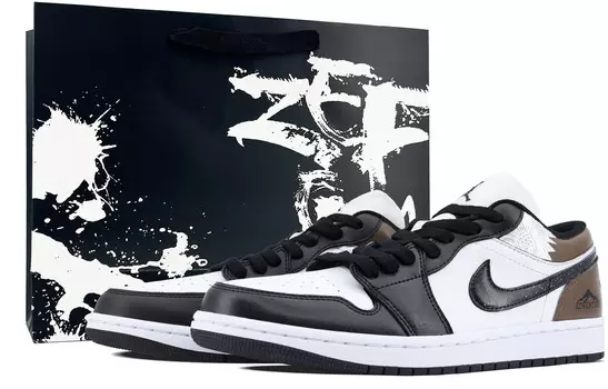 Кроссовки Air Jordan 1 Vintage Basketball Shoes Men Low-top Mocha, цвет Mocha