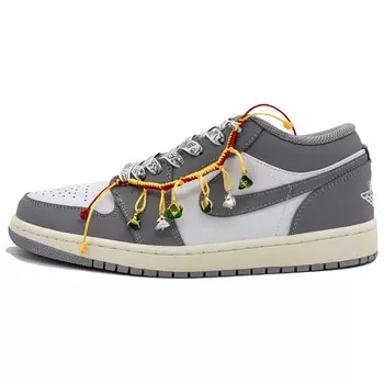 Кроссовки Air Jordan 1 Vintage Basketball Shoes Women's Low-top Gray, серый