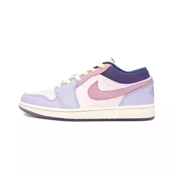 Кроссовки Air Jordan 1 Vintage Basketball Shoes Women's Low-top Pink/Purple, фиолетовый
