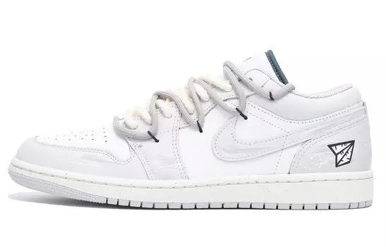 Кроссовки Air Jordan 1 Vintage Basketball Shoes Men Low-top Gray, светло-серый