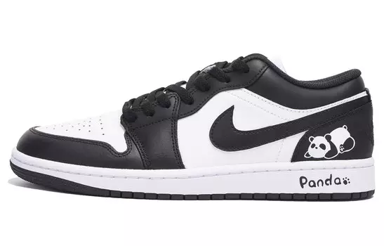 Кроссовки Air Jordan 1 Vintage Basketball Shoes Men Low-top Gray, черный