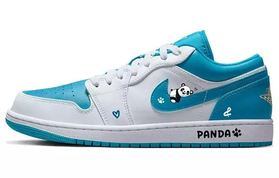 Кроссовки Air JORDAN 1 Vintage Basketball Shoes Men Low-Top Blue White