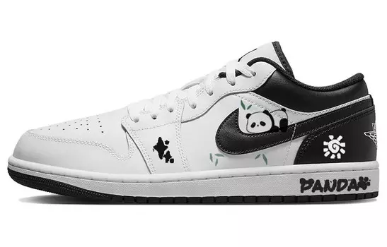 Кроссовки Air JORDAN 1 Vintage Basketball Shoes Men Low-Top Black White