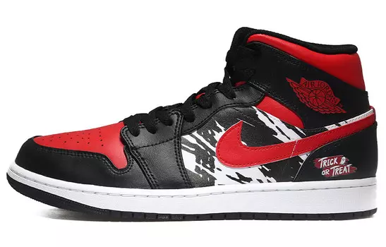 Кроссовки Air Jordan 1 Vintage Basketball Shoes Men Mid-top Red, красный
