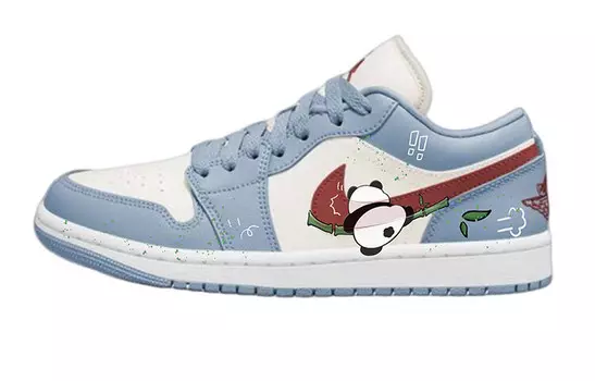 Кроссовки Air JORDAN 1 Vintage Basketball Shoes Women's Low-Top Blue White