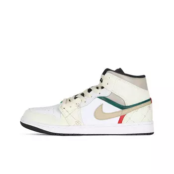 Кроссовки Air Jordan 1 Vintage Basketball Shoes Men Mid-top Off White, цвет Off White
