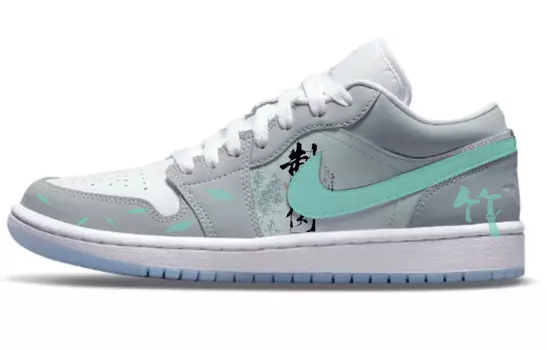 Кроссовки Air JORDAN 1 Vintage Basketball Shoes Women's Low-Top Gray White