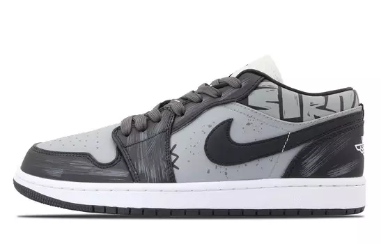 Кроссовки Air Jordan 1 Vintage Basketball Shoes Women's Low-top Black, черный