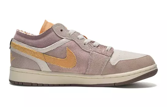 Кроссовки Air Jordan 1 Vintage Basketball Shoes Women's Low-top Beige/Brown, коричневый