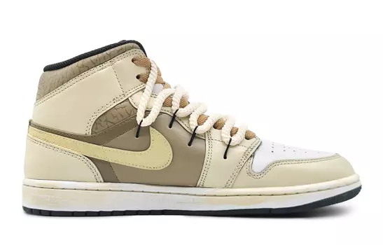 Кроссовки Air JORDAN 1 Vintage Basketball Shoes Women's High-Top Black White