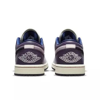 Кроссовки Air Jordan 1 Vintage Basketball Shoes Women's Low-top White/pink, фиолетовый