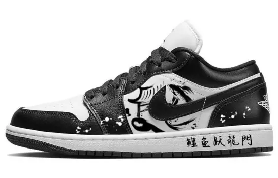 Кроссовки Air JORDAN 1 Vintage Basketball Shoes Women's Low-Top Black White