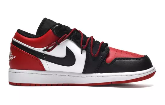 Кроссовки Air Jordan 1 Vintage Basketball Shoes Women's Low-top Black/Dark Obsidian/Total Orange, черный/оранжевый