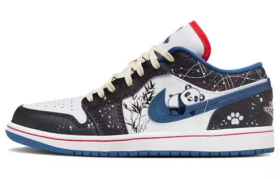 Кроссовки Air JORDAN 1 Vintage Basketball Shoes Men Low-Top Black White