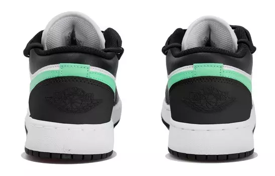 Кроссовки Air Jordan 1 Vintage Basketball Shoes Women's Low-top Black/white/green, зеленый