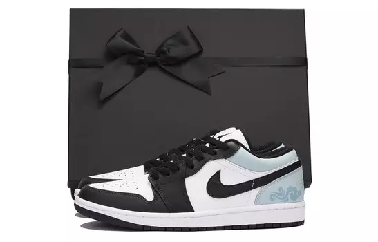 Кроссовки Air Jordan 1 Vintage Basketball Shoes Men Low-top Black, цвет Customized