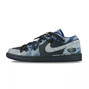 Кроссовки Air Jordan 1 Vintage Basketball Shoes Men Low-top Black/white, черный